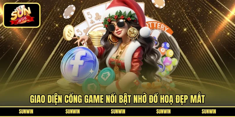 Giao diện cổng game nổi bật nhờ đồ hoạ đẹp mắt
