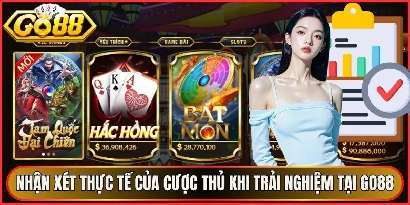 Nhận xét thực tế của cược thủ khi trải nghiệm tại Go88
